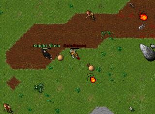 Noobs fighting at Dwarf Bridge